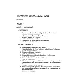 Legislación Ambiental. Tomo...